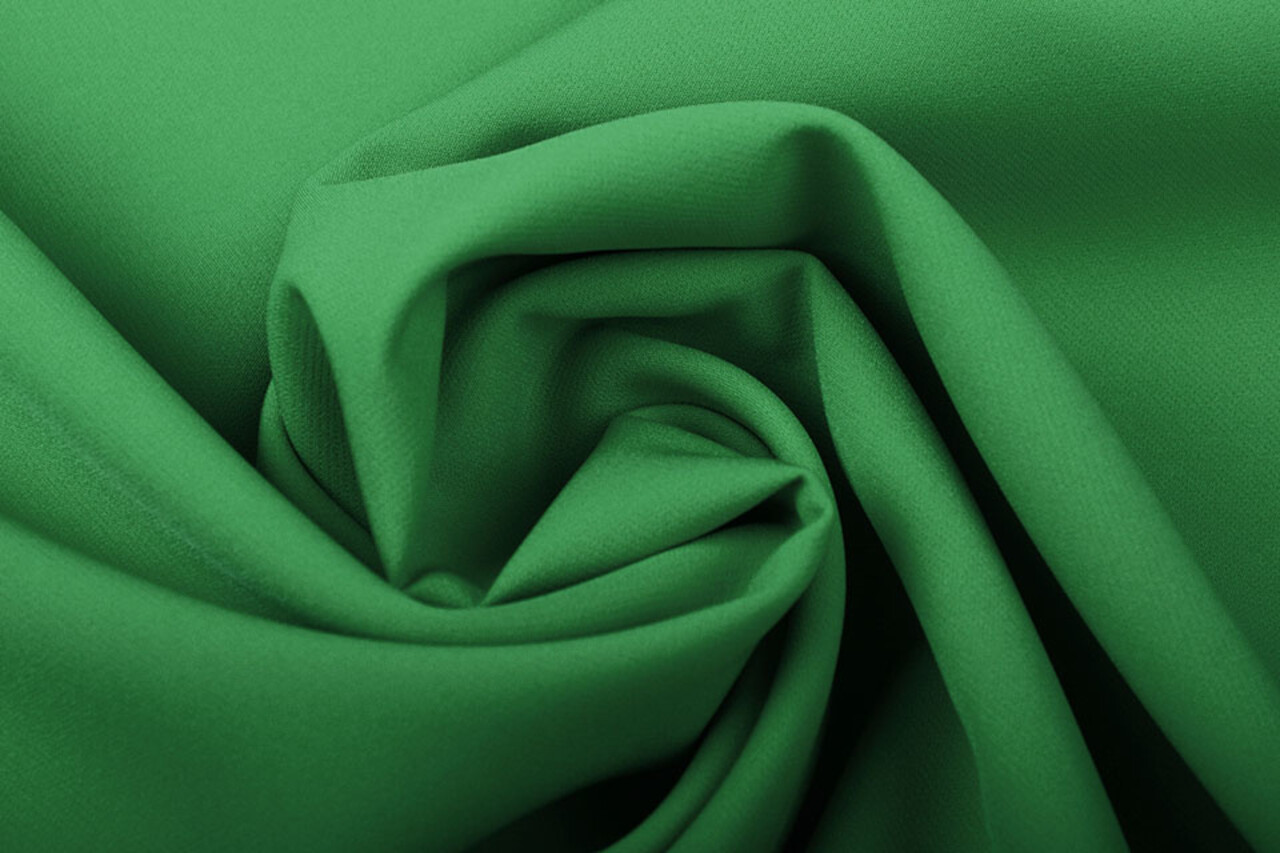 Crepe Stretch Gras-Grün