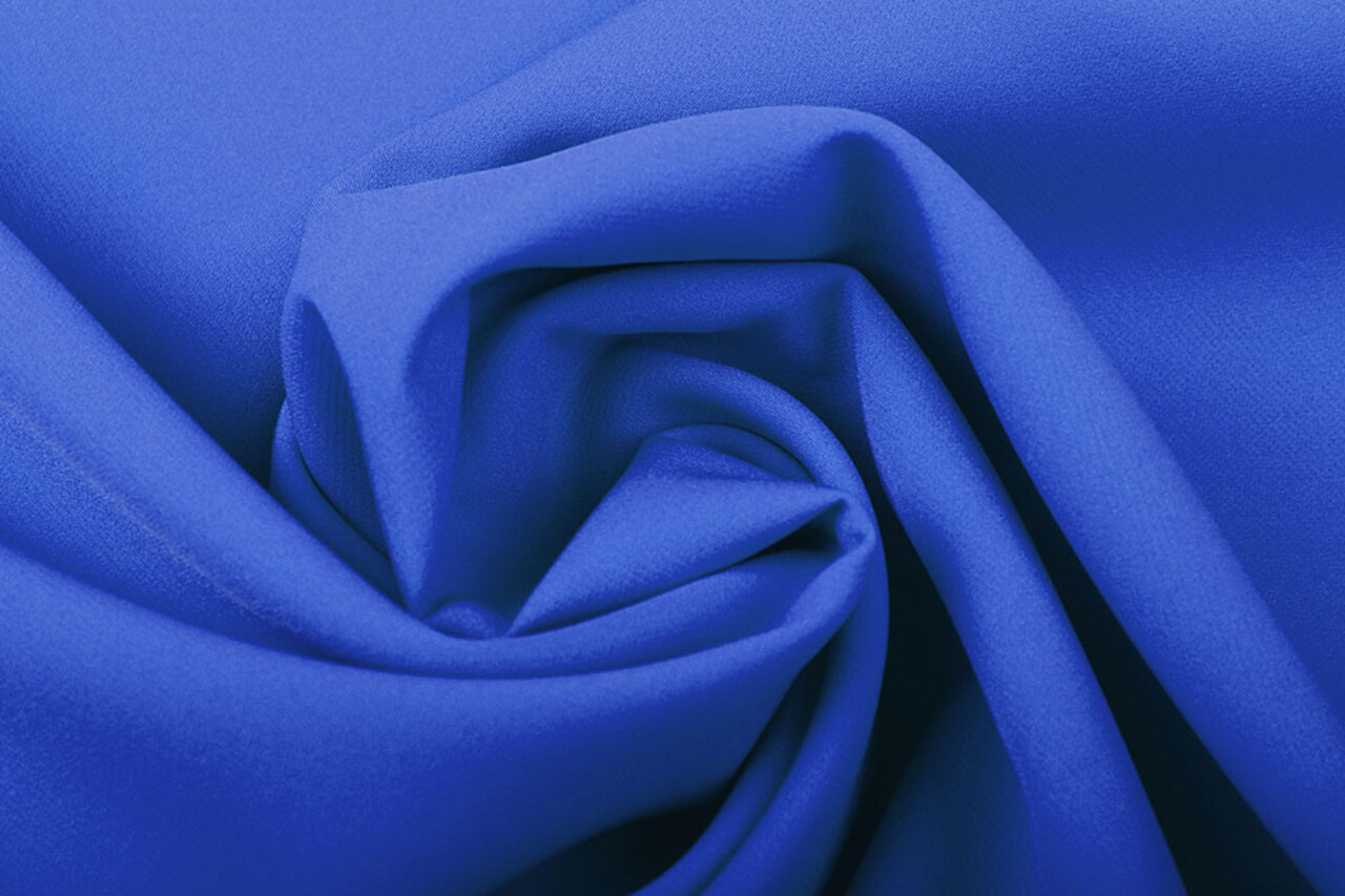 Crepe Stretch Konings Blauw