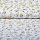 100% Washed Cotton Trandafiri Flowers Ocher Yellow