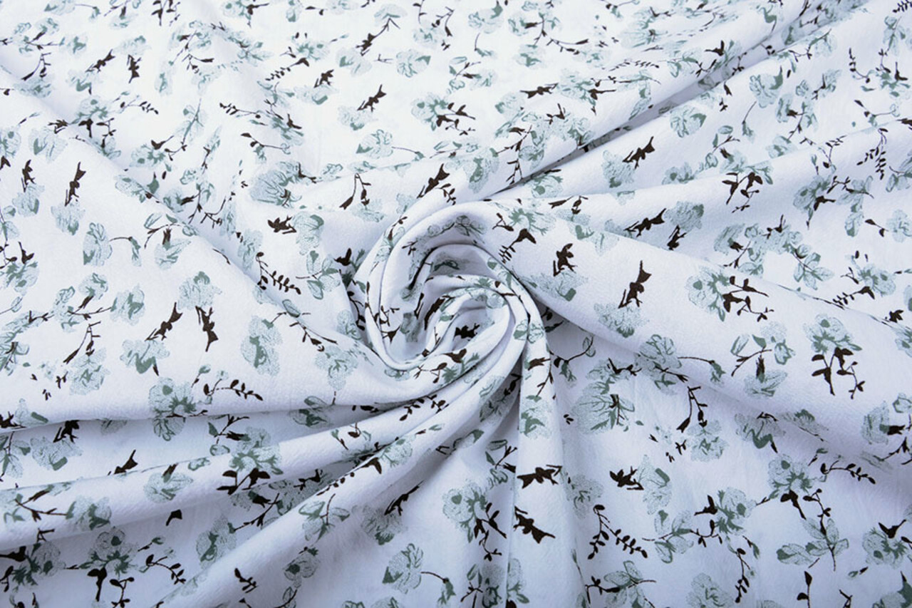 100% Gewassen Katoen Trandafiri Bloemen Oud Groen 100% Gewassen Katoen Trandafiri Bloemen Oud Groen