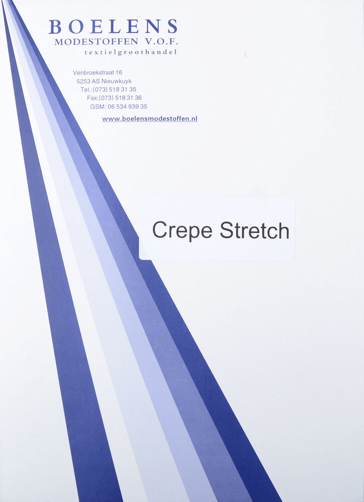 Stalenkaart Crepe Stretch