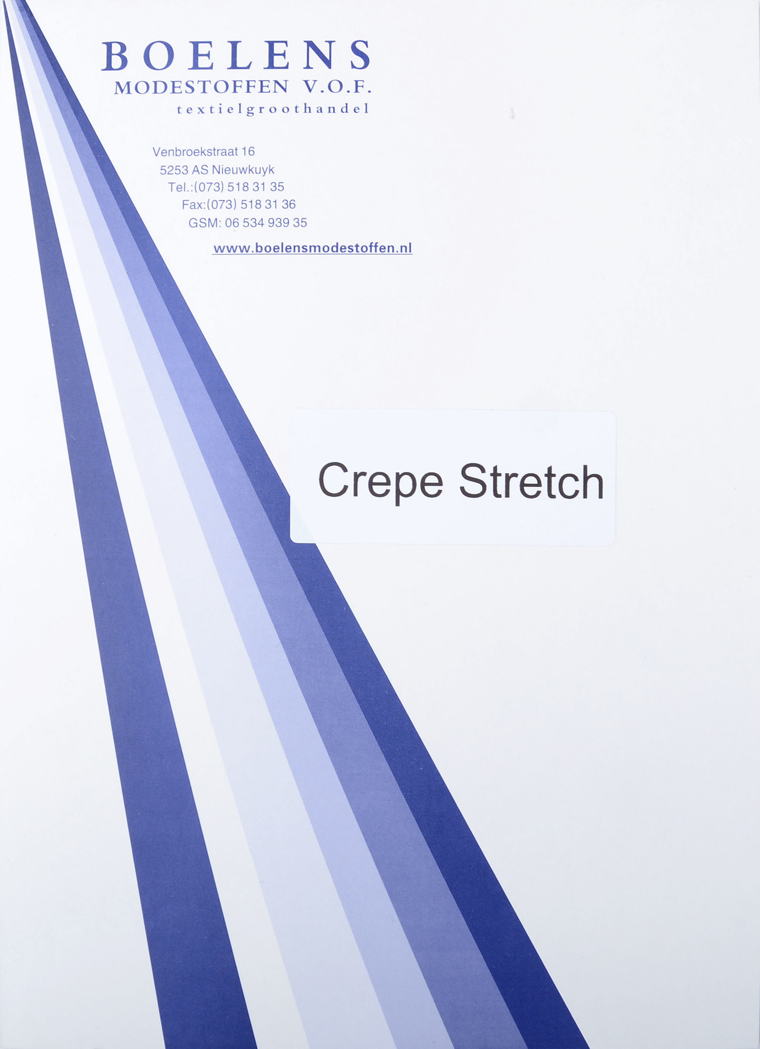 Farbekarte Crepe Stretch