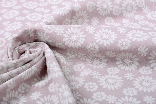 100% Washed Cotton Bulatan Mandala Old Lilac