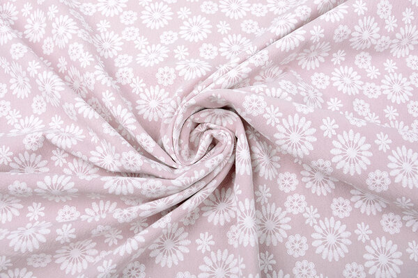 100% Washed Cotton Bulatan Mandala Old Lilac