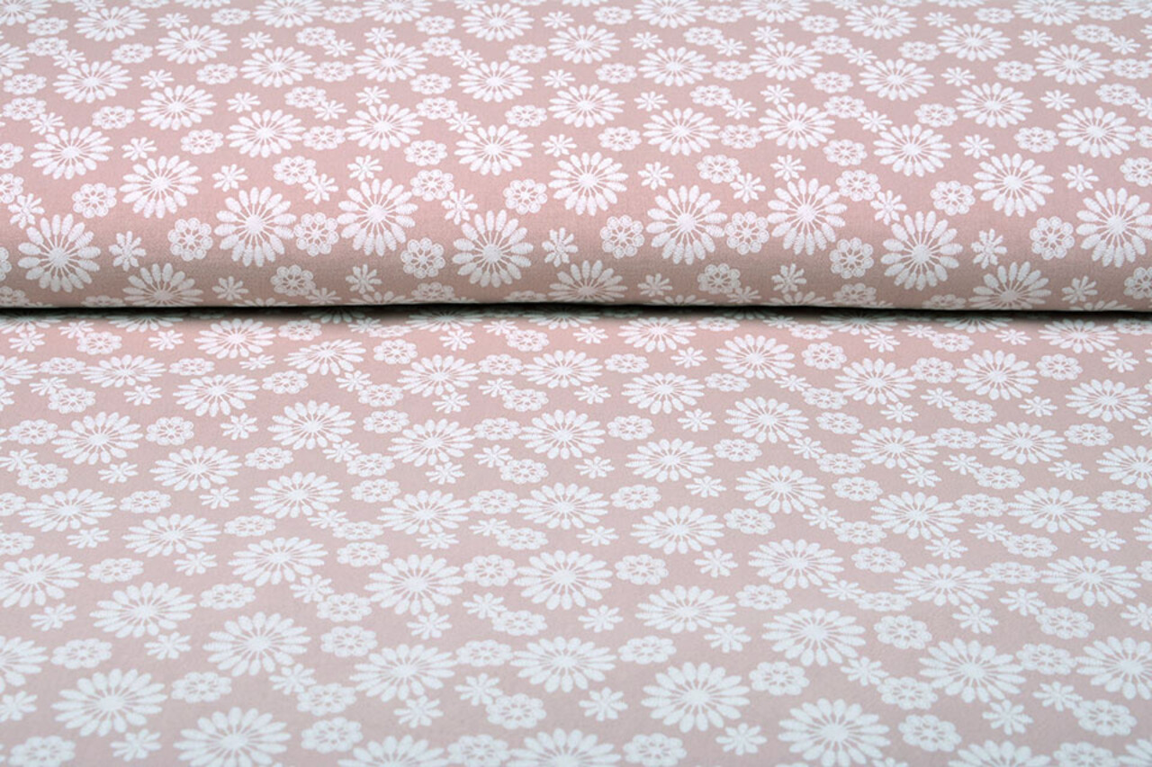 100% Gewaschene Baumwolle Bulatan Mandala Alt Rosa