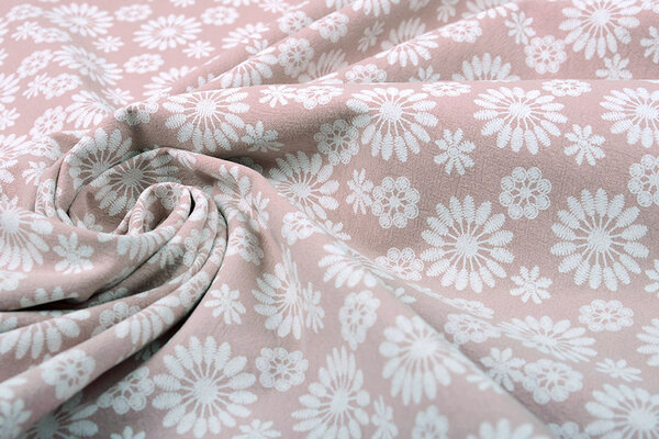 100% Gewaschene Baumwolle Bulatan Mandala Alt Rosa