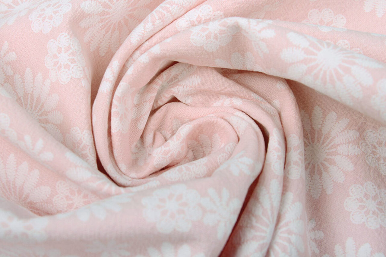 100% Lavato Cotone Bulatan Mandala Rosa Chiaro