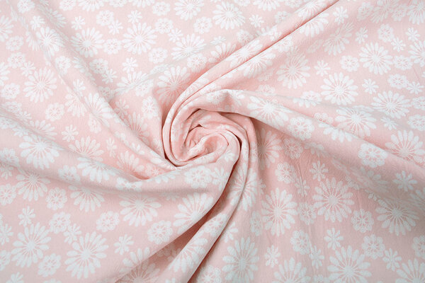 100% Lavato Cotone Bulatan Mandala Rosa Chiaro
