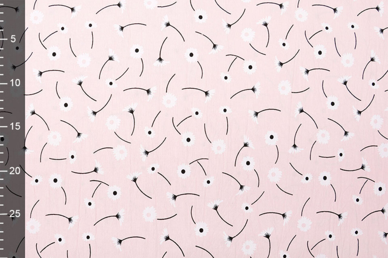 100% Gewaschene Baumwolle Margarida Hell Rosa