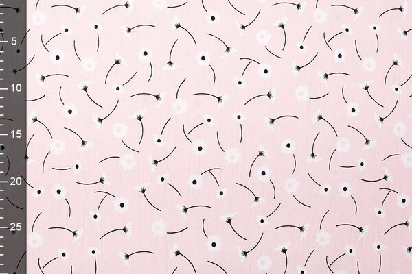 100% Gewaschene Baumwolle Margarida Hell Rosa