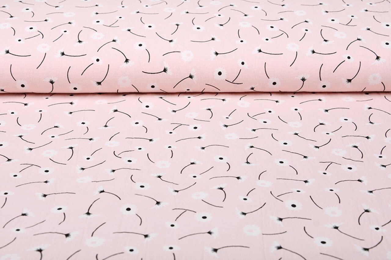 100% Gewaschene Baumwolle Margarida Hell Rosa