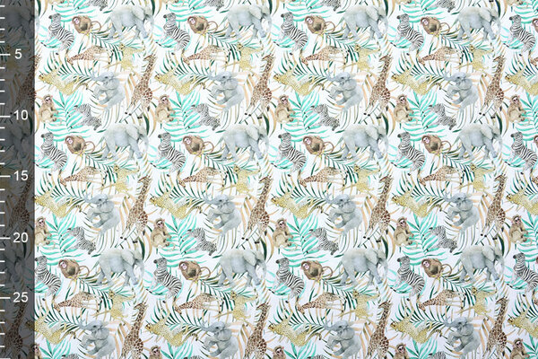 100% Algodón Wilde Safari Animales 100% Algodón Wilde Safari Animales