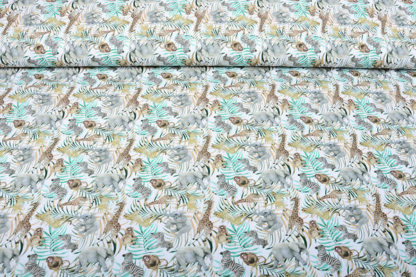 100% Cotone Wilde Safari Dieren 100% Cotone Wilde Safari Dieren