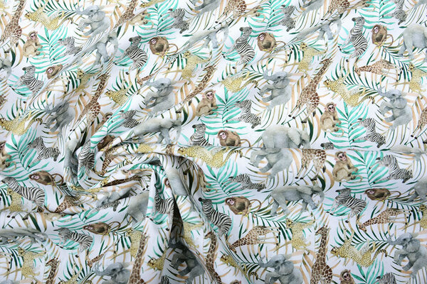 100% Cotone Wilde Safari Dieren 100% Cotone Wilde Safari Dieren