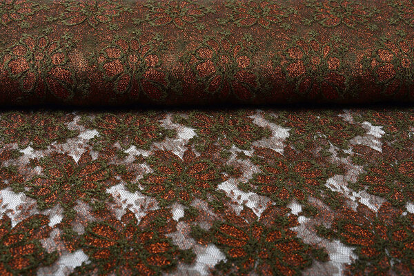 Dentelle Pua Kauwela Vert Brique