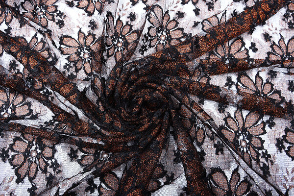Dentelle Pua Kauwela Noir Brique Dentelle Pua Kauwela Noir Brique