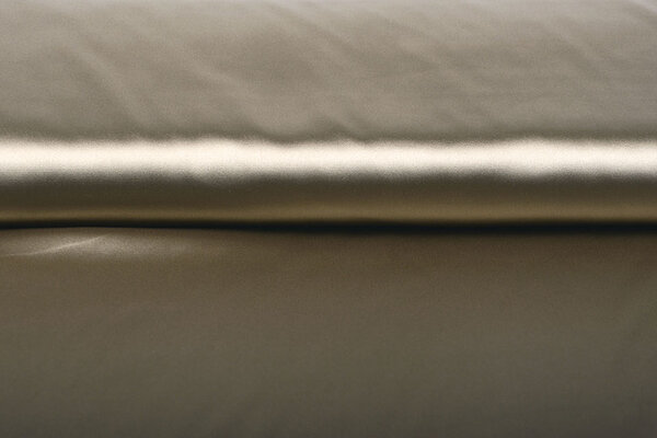 Stretch Satijn Goud Taupe
