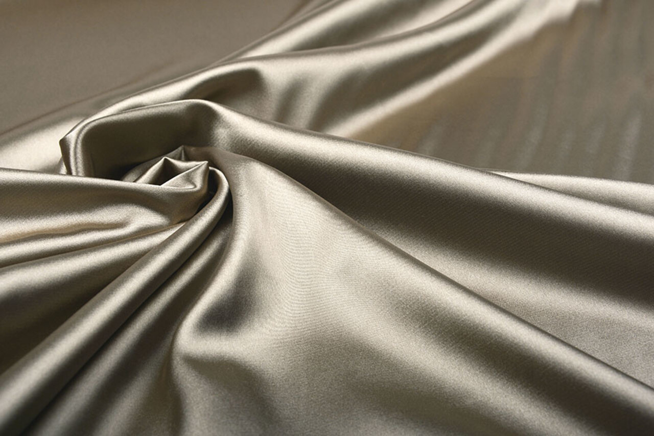 Stretch Satin Gold Taupe