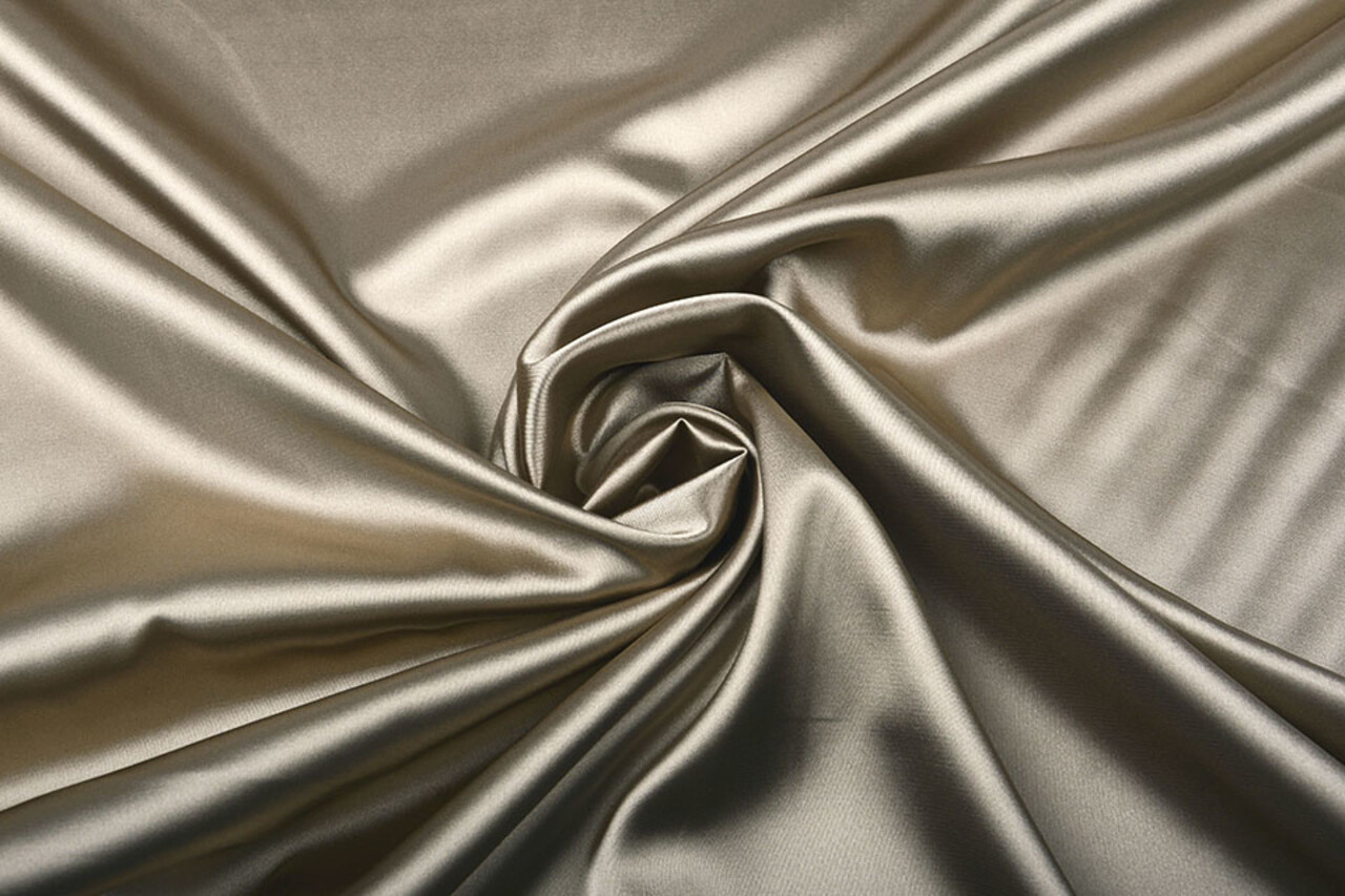 Stretch Satin Gold Taupe