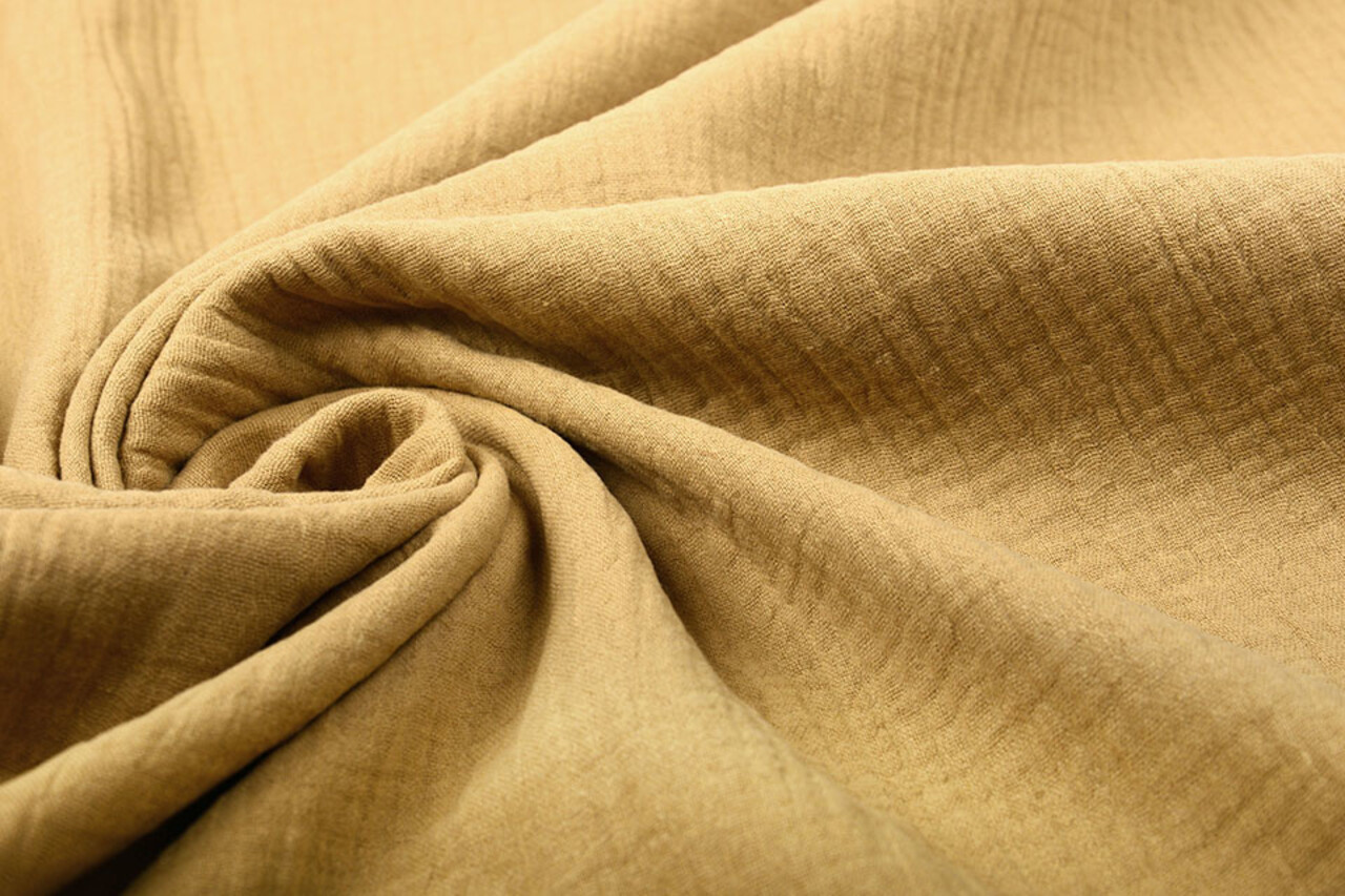 Oeko-Tex®  Baumwoll Musselin Mokka Braun