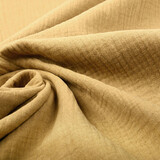 Oeko-Tex® Coton Double Gaze Tissu Marron Moka Oeko-Tex® Coton Double Gaze Tissu Marron Moka