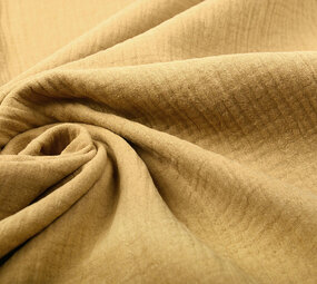 Oeko-Tex® Tessuto di Mussola Marrone Moka Oeko-Tex® Tessuto di Mussola Marrone Moka