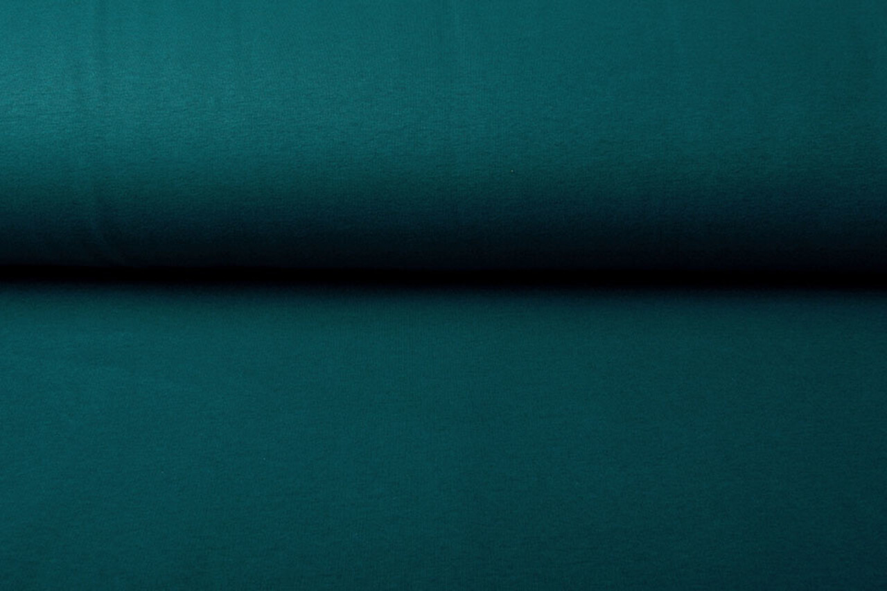 Oeko-Tex® Sweatstoff Petrol Melange Oeko-Tex® Sweatstoff Petrol Melange