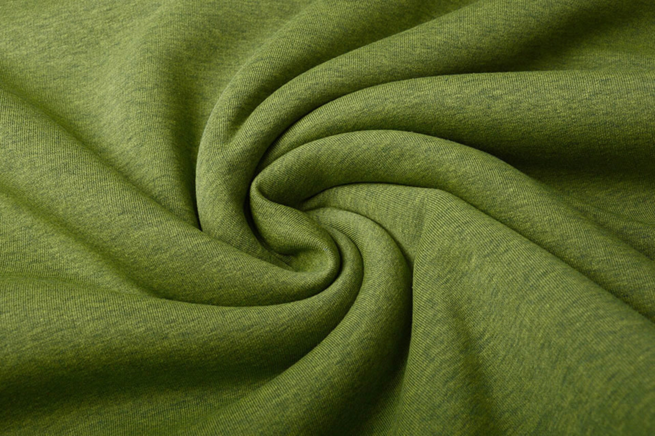 Oeko-Tex®  Sweatstoff  Limettegrün Melange