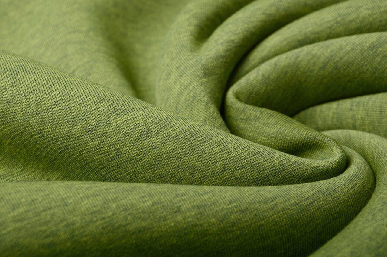Oeko-Tex® Tejido de Sudadera Lima Jaspeado Oeko-Tex® Tejido de Sudadera Lima Jaspeado