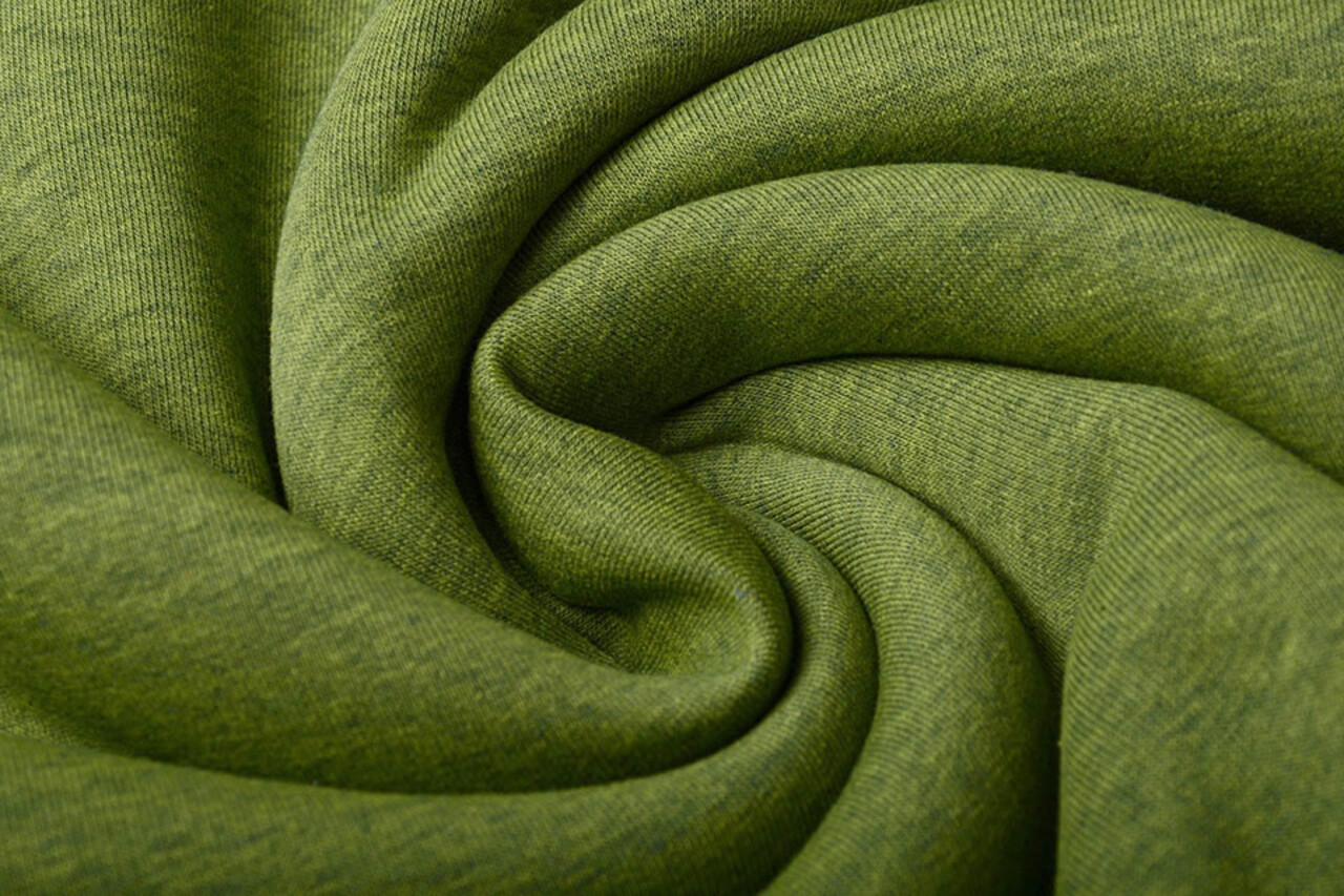 Oeko-Tex®  Sweatstoff  Limettegrün Melange