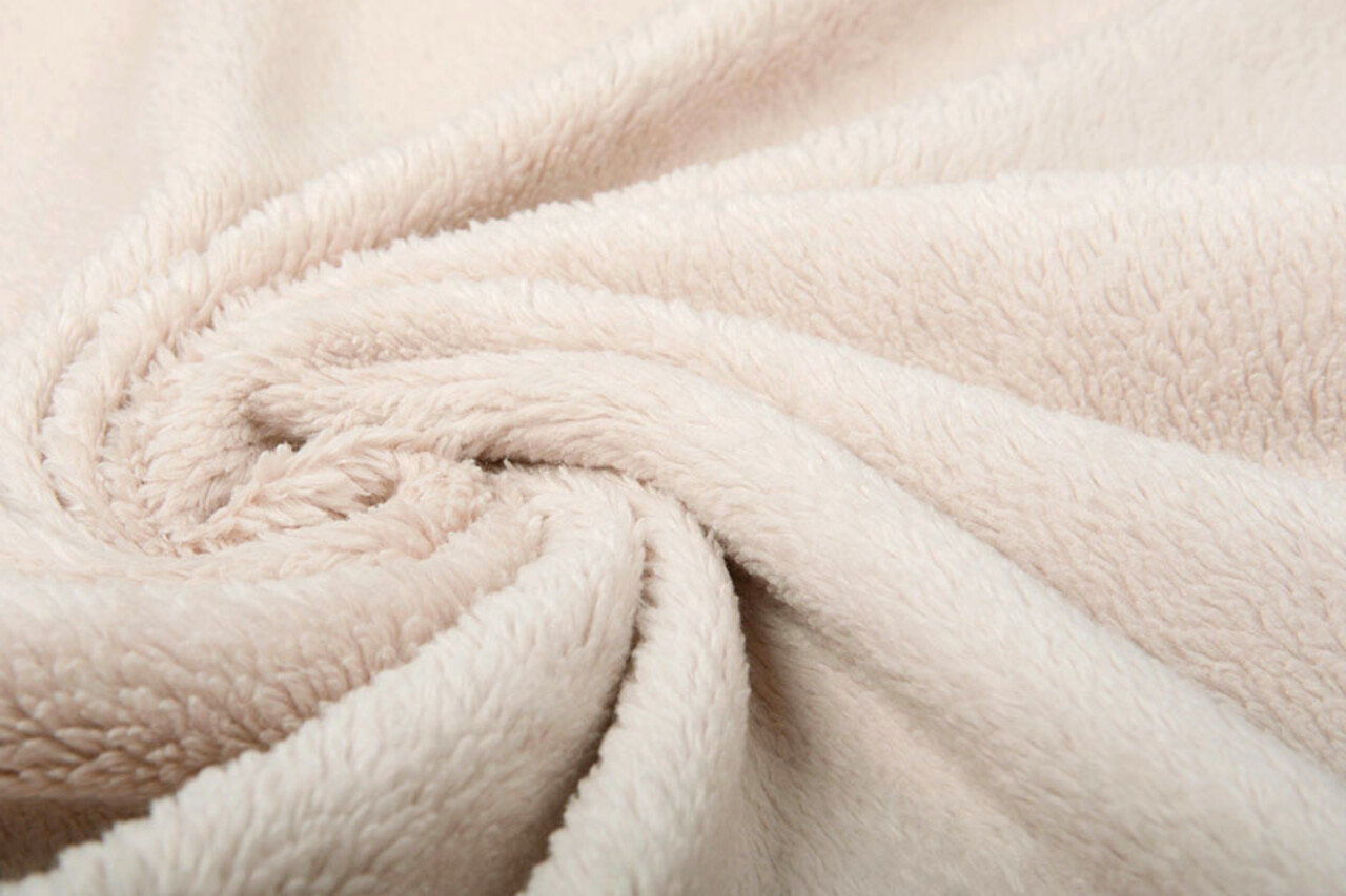 Katoen Teddy Stof Beige