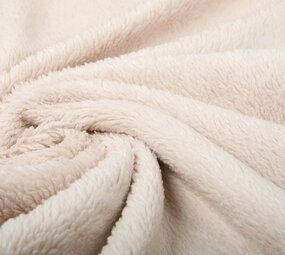 Cotton Teddy Fabric Beige Cotton Teddy Fabric Beige