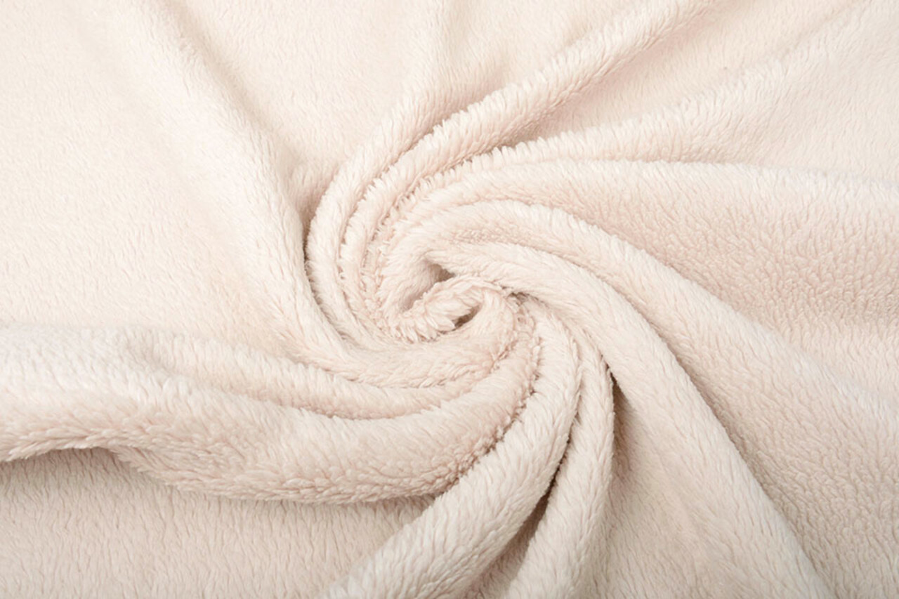 Katoen Teddy Stof Beige Katoen Teddy Stof Beige