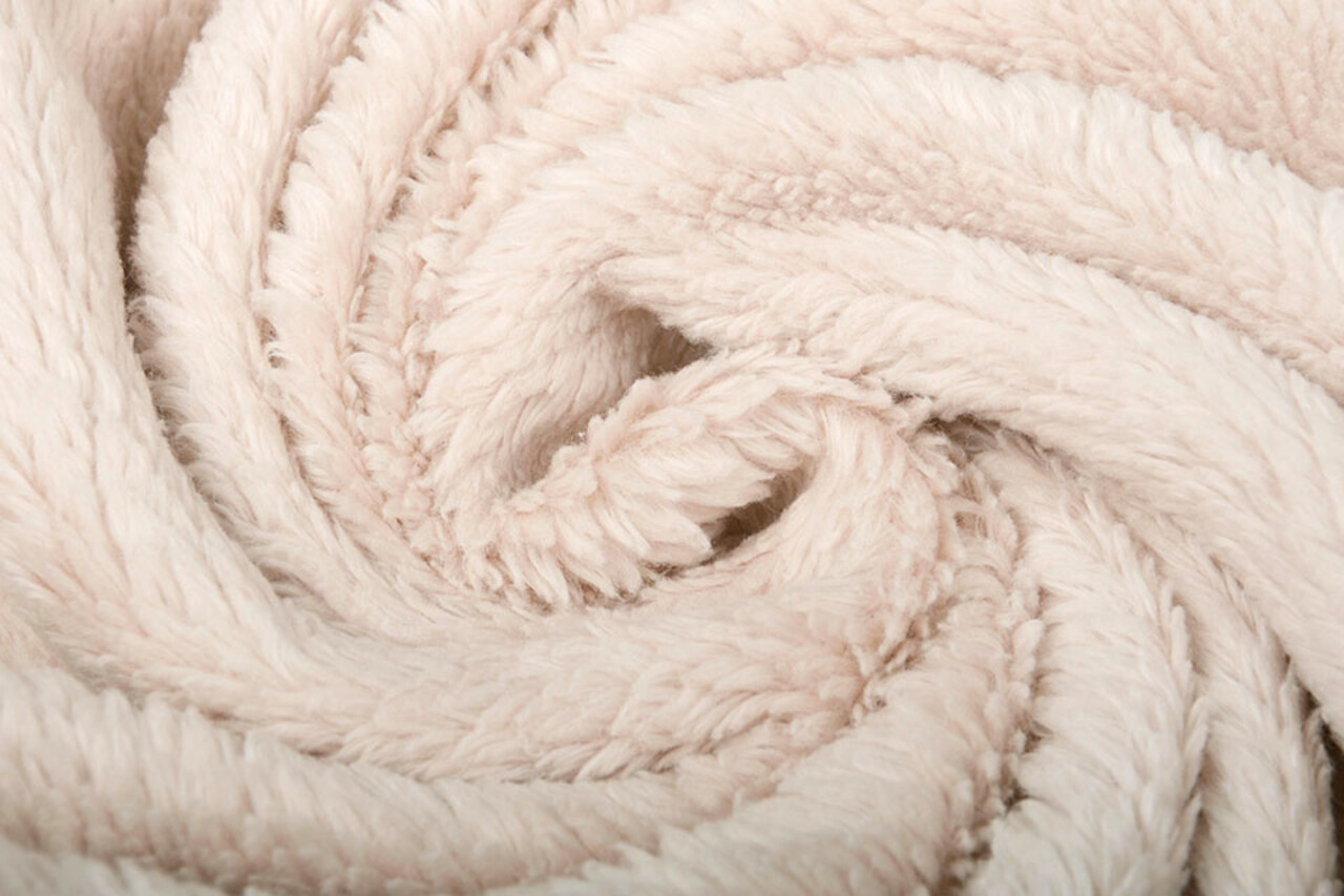 Katoen Teddy Stof Beige Katoen Teddy Stof Beige