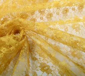 Dentelle Ziedi Ocre Jaune Dentelle Ziedi Ocre Jaune