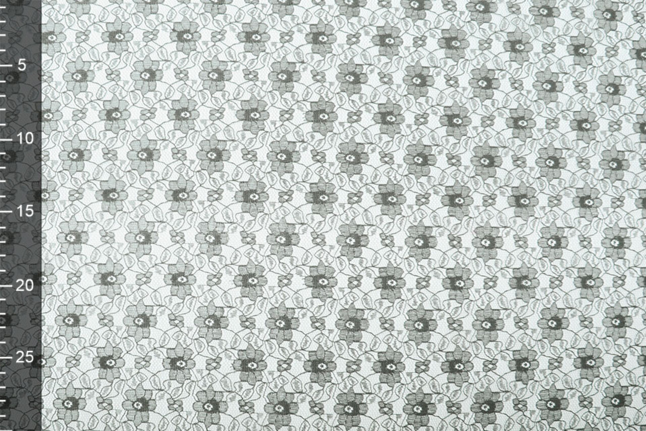 Dentelle Ziedi Gris Foncé