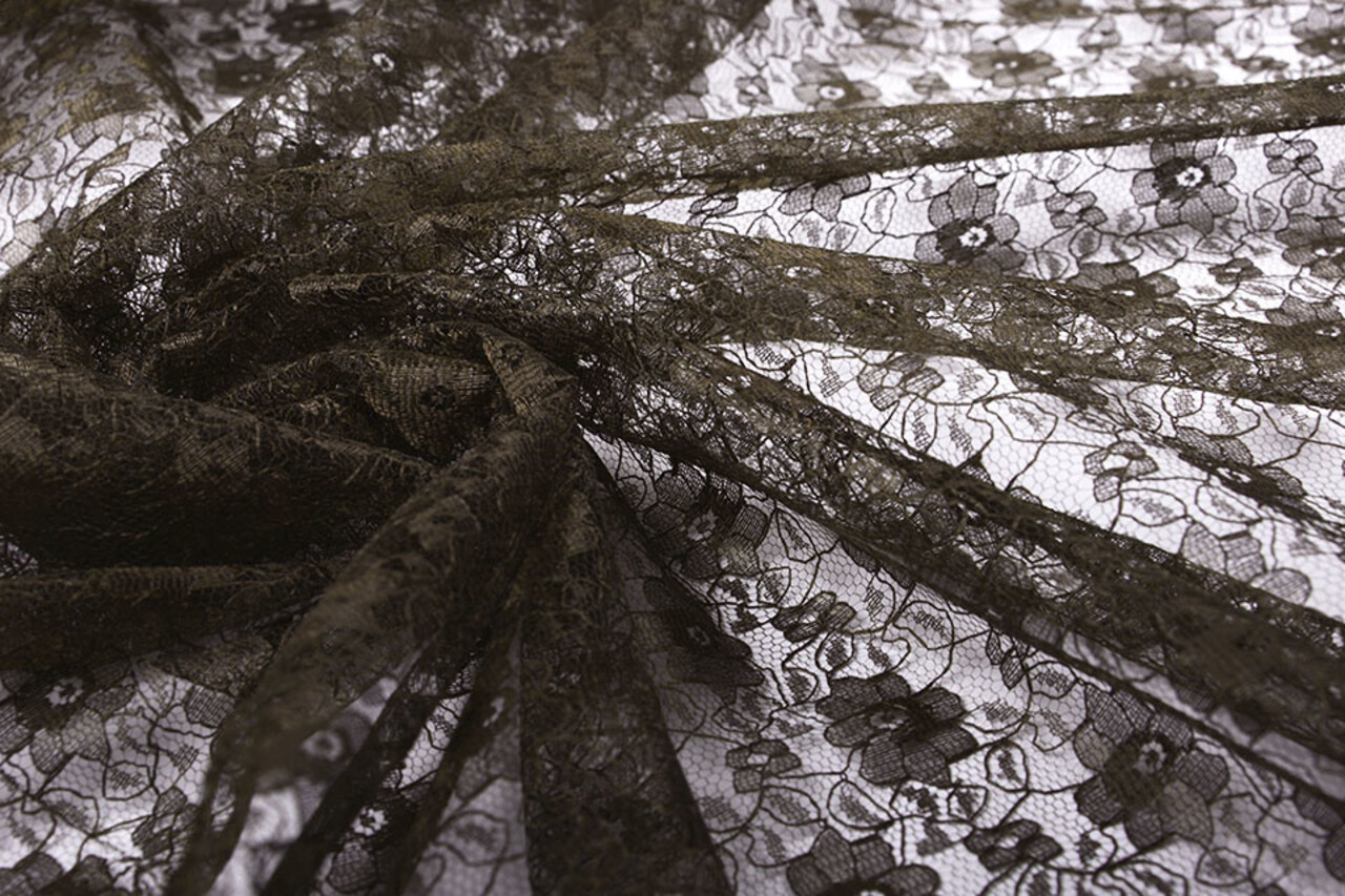 Spitze Ziedi Dunkel Braun Spitze Ziedi Dunkel Braun