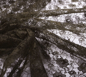 Pizzo Ziedi Marrone Scuro Pizzo Ziedi Marrone Scuro