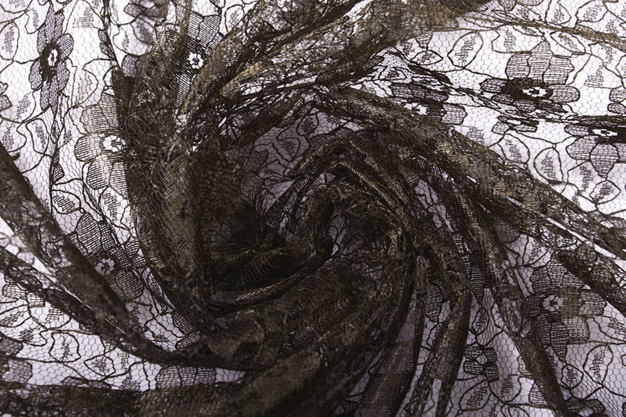 Spitze Ziedi Dunkel Braun Spitze Ziedi Dunkel Braun