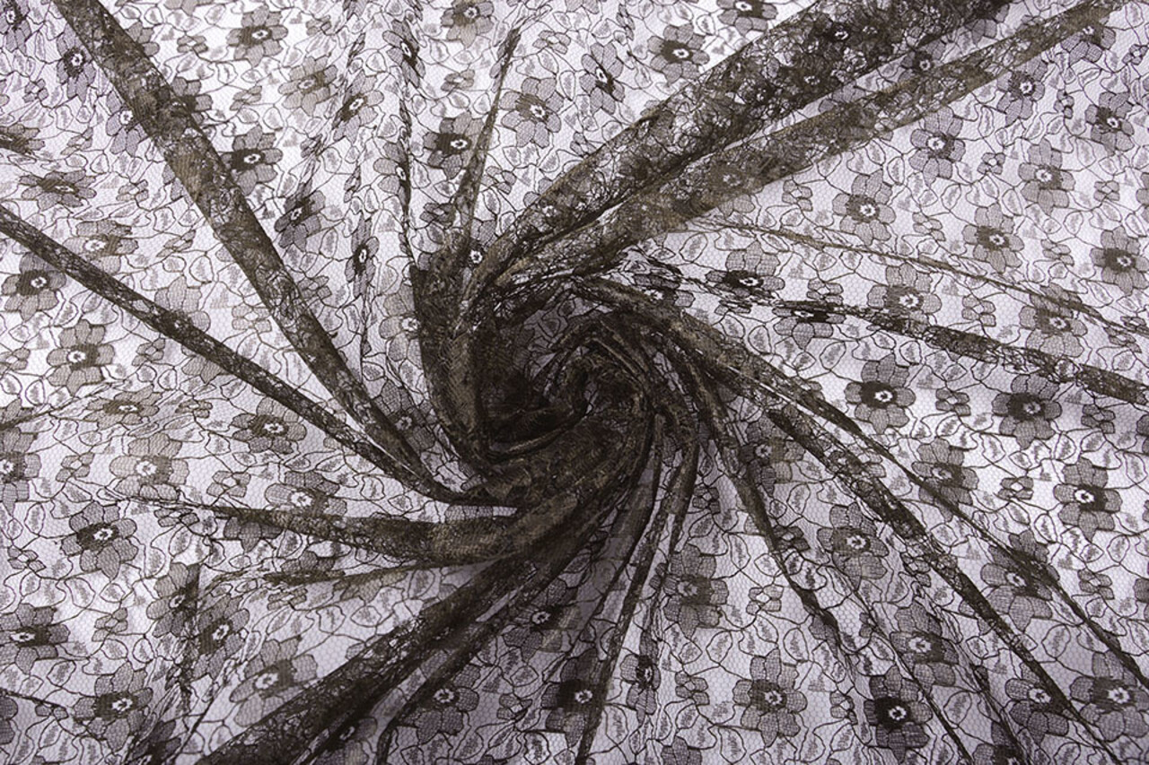 Spitze Ziedi Dunkel Braun Spitze Ziedi Dunkel Braun