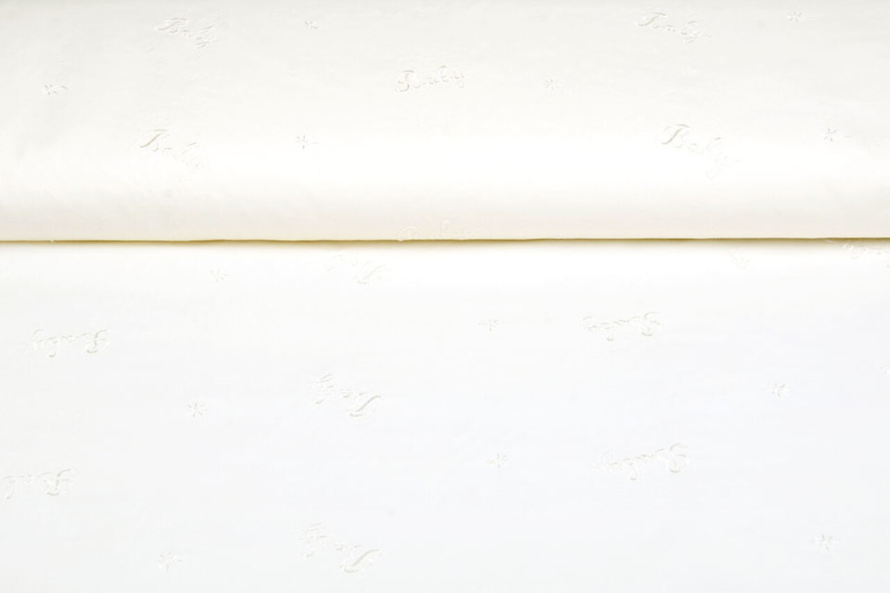 Katoen Broderie Lola Baby Creme Katoen Broderie Lola Baby Creme