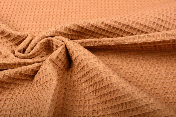 Oeko-Tex®  Waffle Pique Fabric Cognac