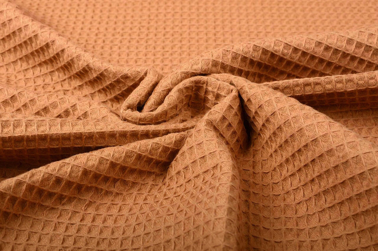 Oeko-Tex® Nido de Abeja Algodón Cognac Oeko-Tex® Nido de Abeja Algodón Cognac