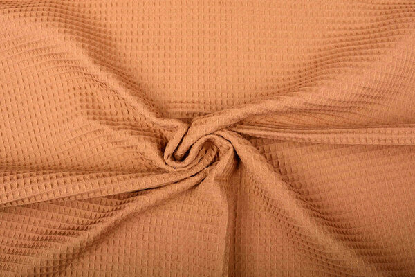 Oeko-Tex®  Waffle Pique Fabric Cognac