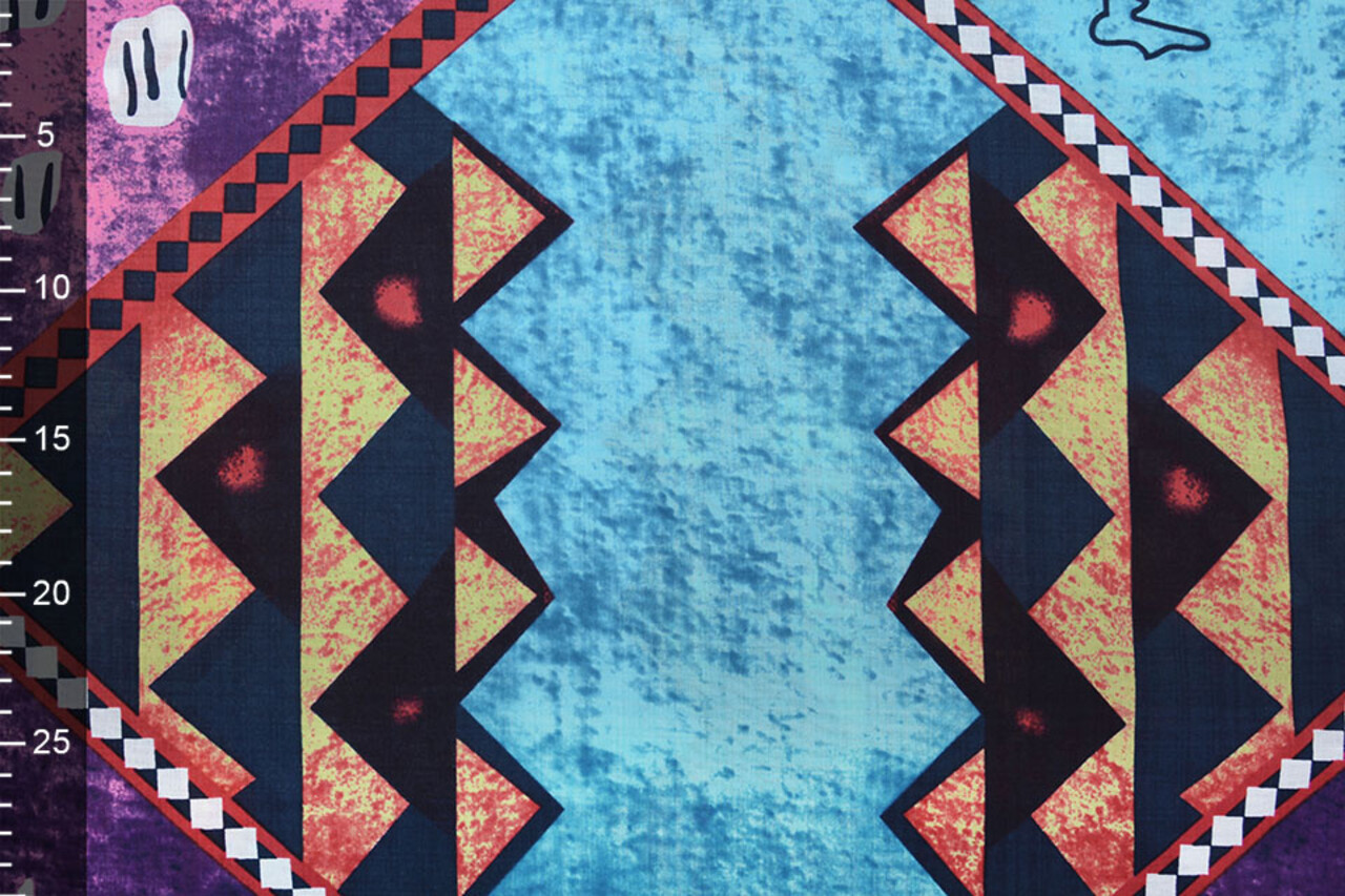Batik Print Paars Blauw Batik Print Paars Blauw