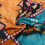 Batik Print Aqua Orange