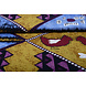 Batik Imprimé Ocre Bleu Violet Batik Imprimé Ocre Bleu Violet