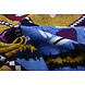 Batik Imprimé Ocre Bleu Violet Batik Imprimé Ocre Bleu Violet