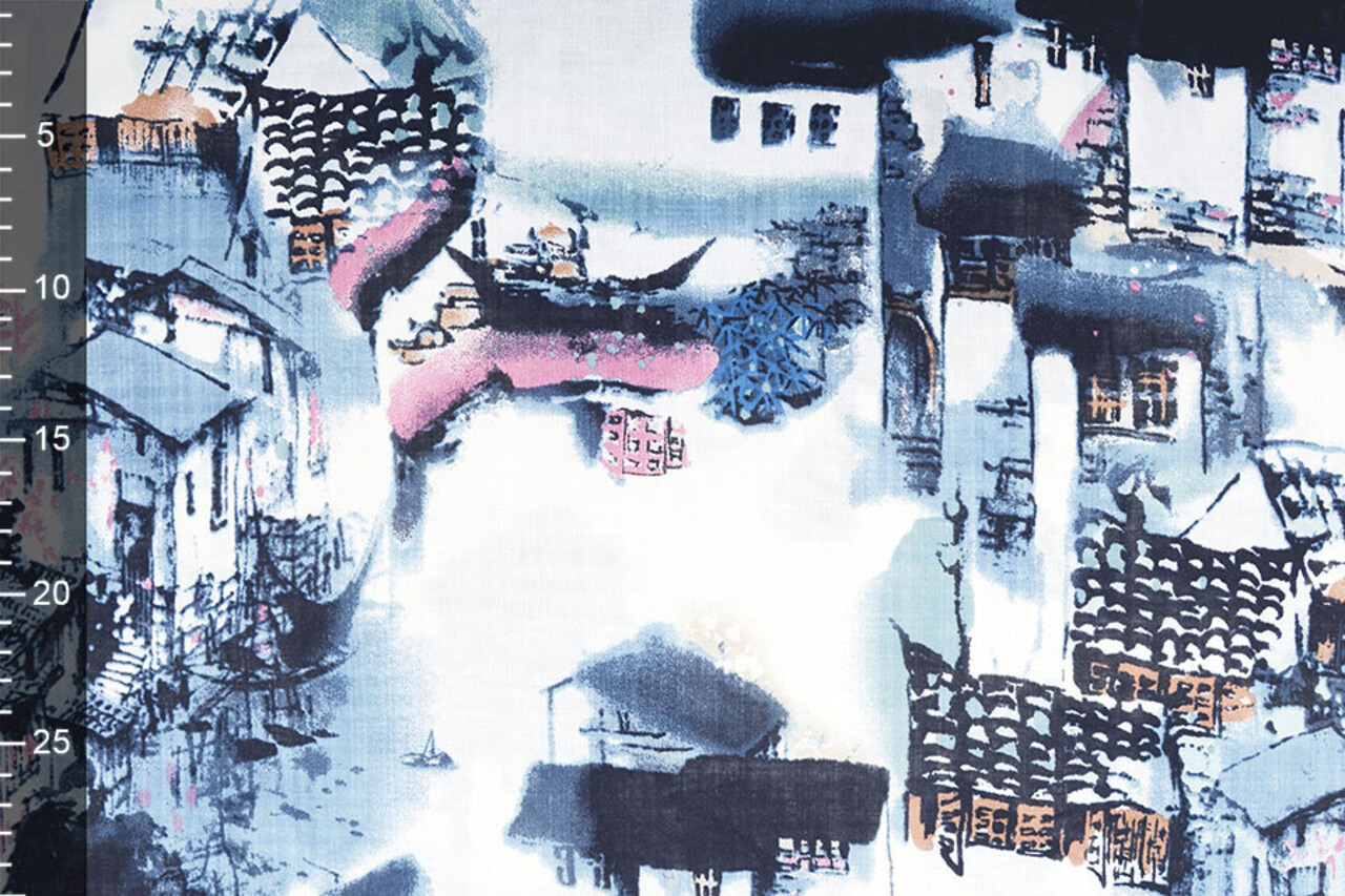 Katoen Viscose Birni Wit Katoen Viscose Birni Wit