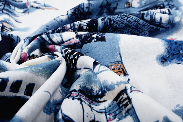 Cotton Viscose Birni White